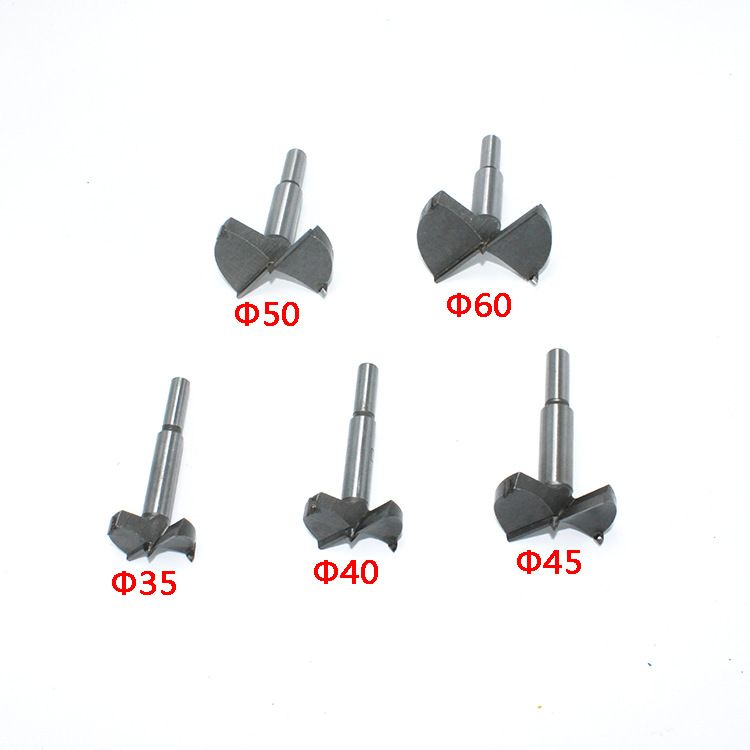 Woodworking Hole Opener Alloy Blade Wood Board Punching Hinge Hinge Opening Tool Hole Expander Drill Bit