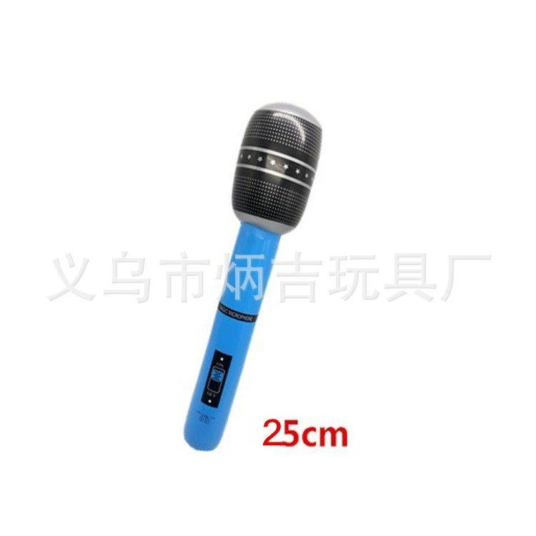 Inflatable microphone, musical instruments, props, 80cm