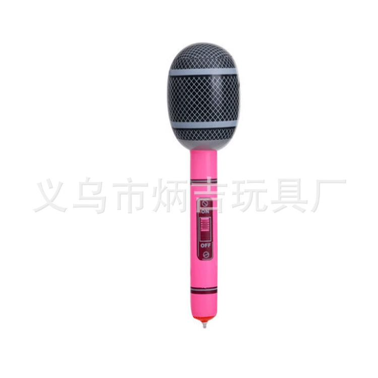 Inflatable microphone, musical instruments, props, 80cm