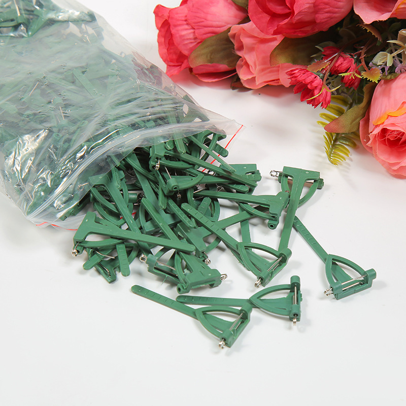 Floral Packaging Material Accessories - Groom and Bride Triangle Pendant Brooch - Wedding DIY Magnetic Brooch Set of 100