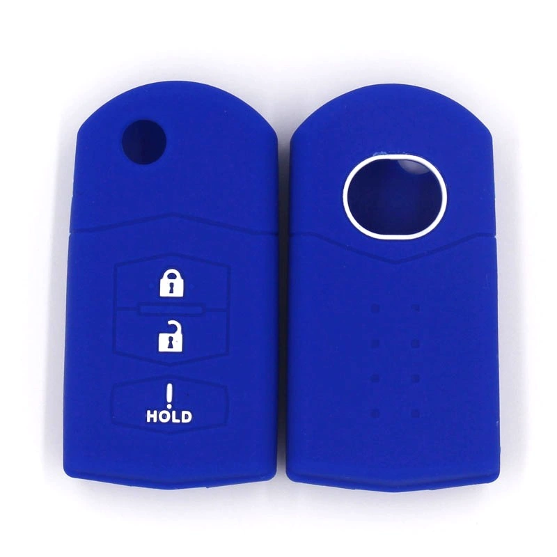 Подходит для MZDA Jinxiang Xingcheng MX-5 Складной трехкнопочный экологически чистый Многоцветный силиконовый набор ключей Ruiyi