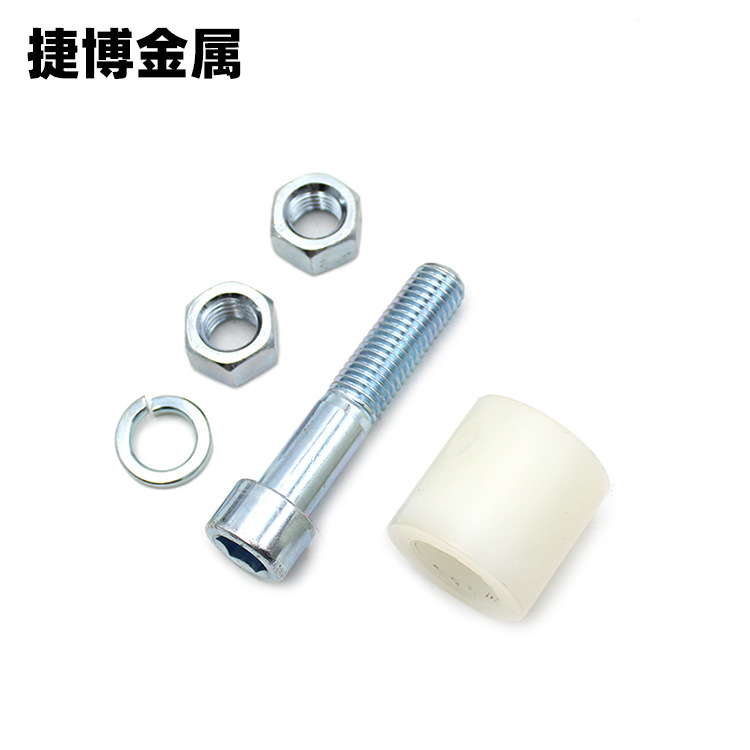 推拉平移门夹轮定位轮轨道滑轮尼龙轴承轮导向轮吊轮门上滚轮耐磨