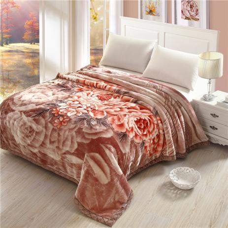 Fábrica al por mayor manta Raschel edredón engrosada de doble capa invierno nudo boda manta Individual Doble estudiante manta de terciopelo