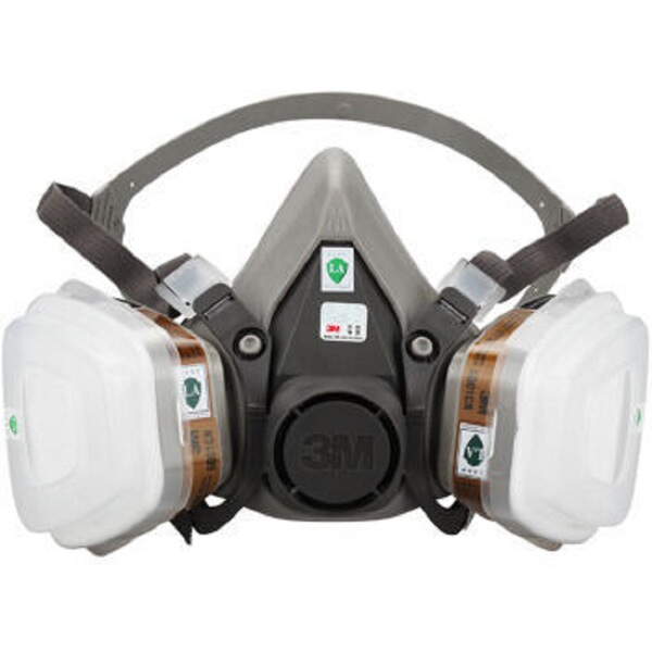 3m6200 gas mask activated carbon fire spray paint protection…