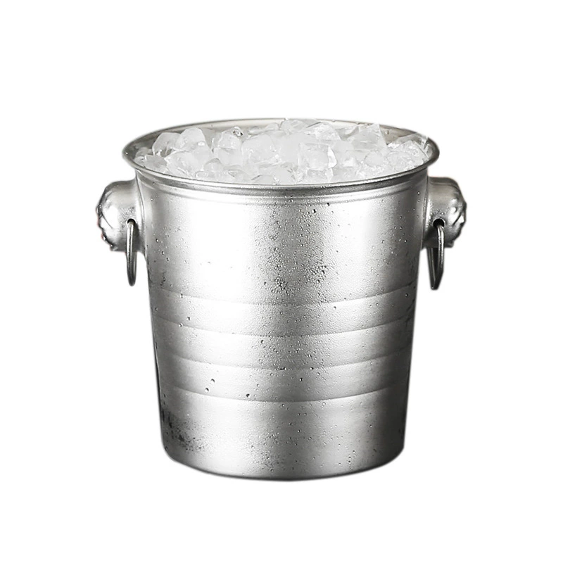 Stainless steel champagne ice bucket European bar KTV beer red wine hotel special ice bucket ice cooling artifact