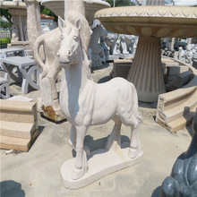 惠安廠家直銷 石雕動物雕塑 駿馬雕像園林公園石雕馬擺件裝飾