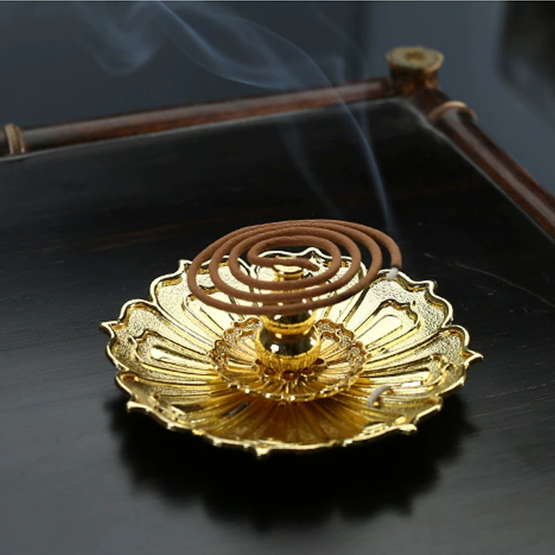 Креативный универсальный металлический ретро-ароматизатор золотисто-бронзового цвета, настольная ароматическая лампа, набор