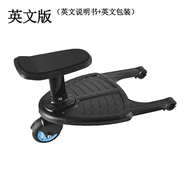 Dos en uno carro auxiliar pedal de viaje de dos niños deslizamiento bebé buen ayudante cochecito gemelo trasero colgante pequeño coche de cola