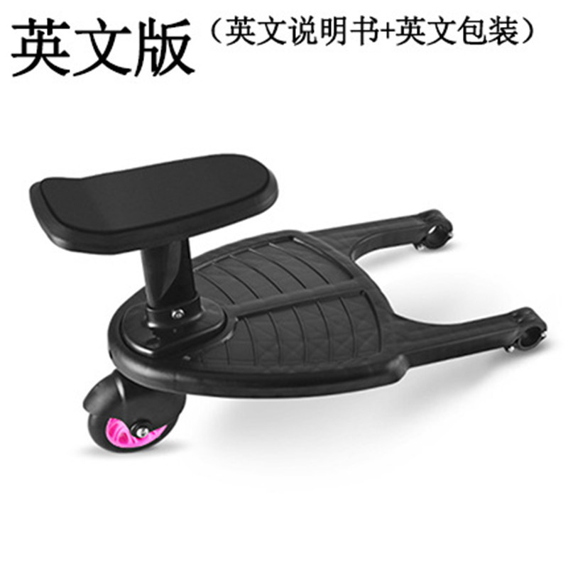 Dos en uno carro auxiliar pedal de viaje de dos niños deslizamiento bebé buen ayudante cochecito gemelo trasero colgante pequeño coche de cola