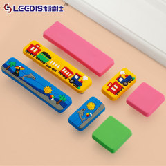 Factory direct sales anti-collision personalized new children's room wardrobe cartoon rubber handle cabinet door drawer children's handle