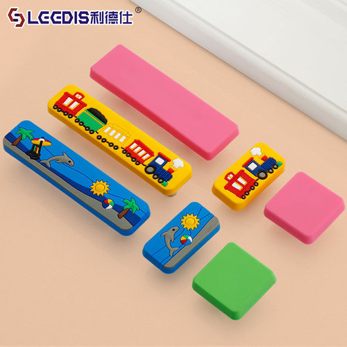 Factory direct sales anti-collision personalized new children's room wardrobe cartoon rubber handle cabinet door drawer children's handle