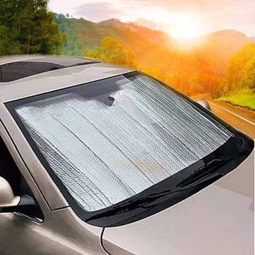 Factory direct sales of aluminum film sunshade for automobiles, summer sunscreen, front gear 130*60, automotive supplies