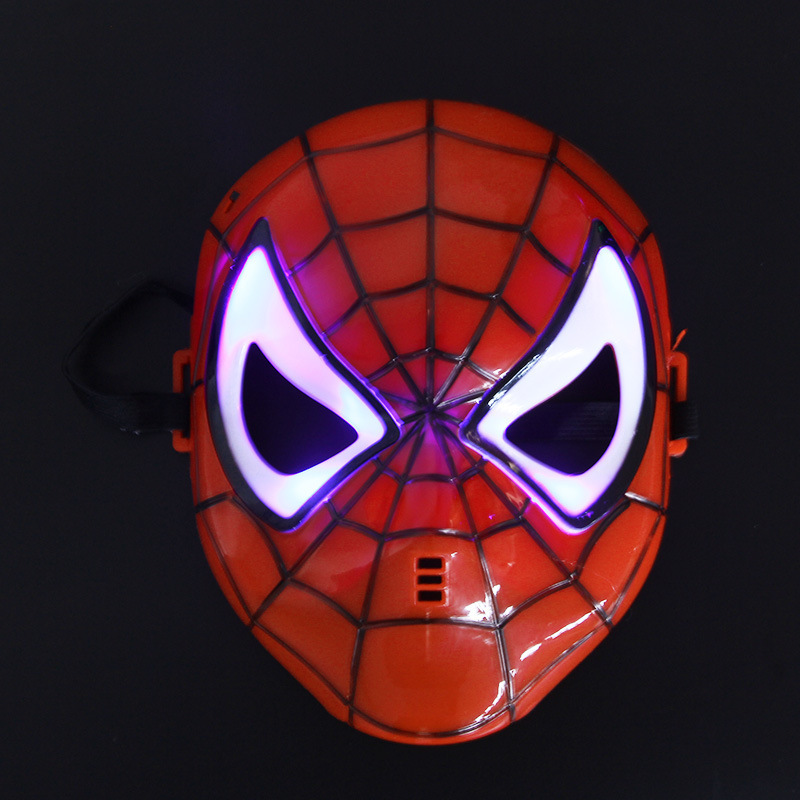 ハロウィーン子供発光マスクスパイダーマンアメリカ隊長バットマンアイアンマン緑巨人バットマンシールド|undefined