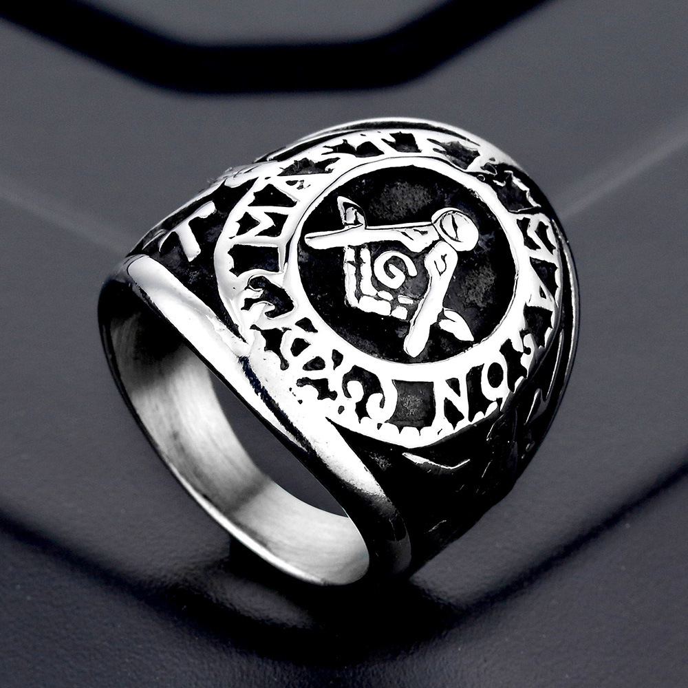 Retro trend ring stainless steel