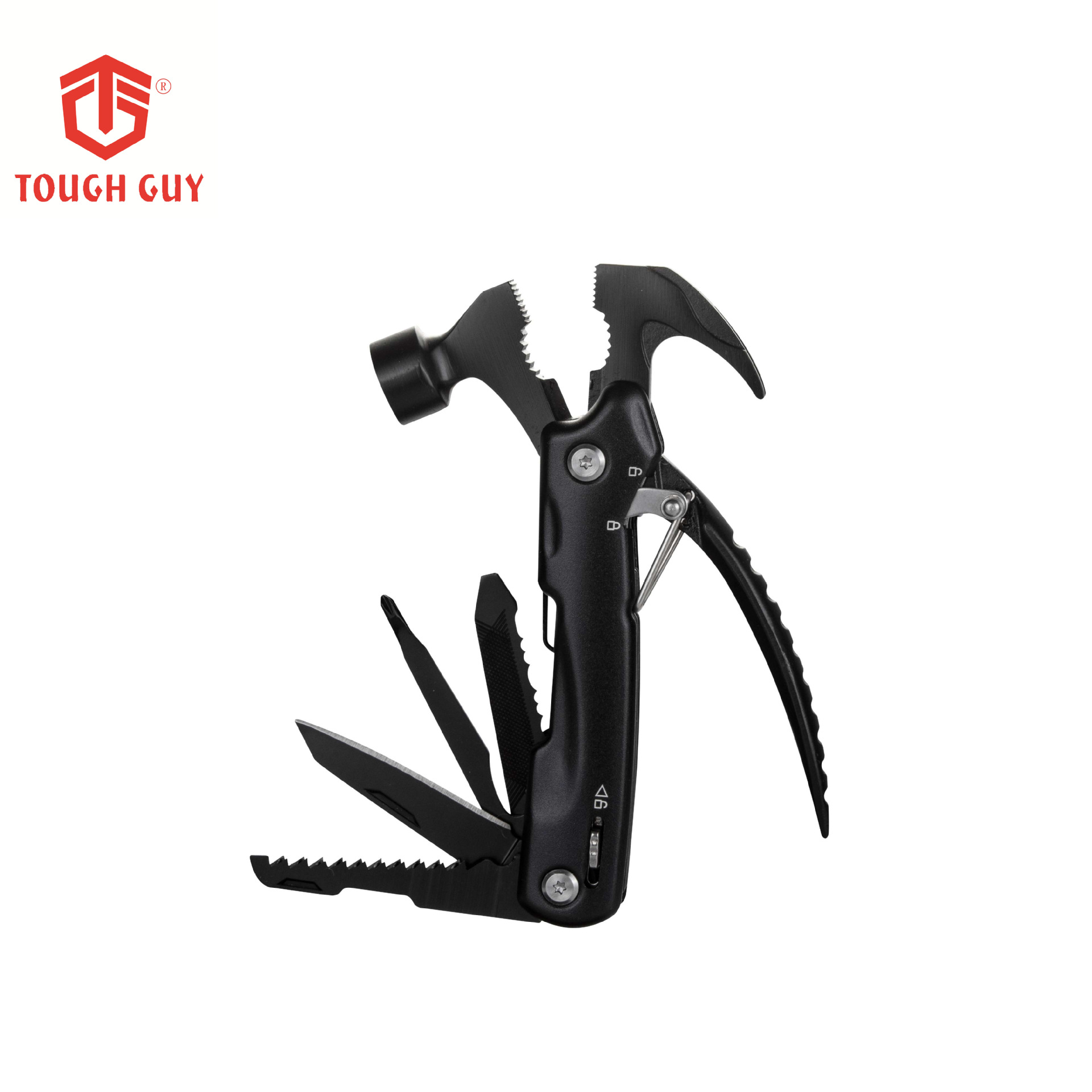 供应发黑羊角锤不锈钢便捷户外钳锤五金工具刀多功能刀钳