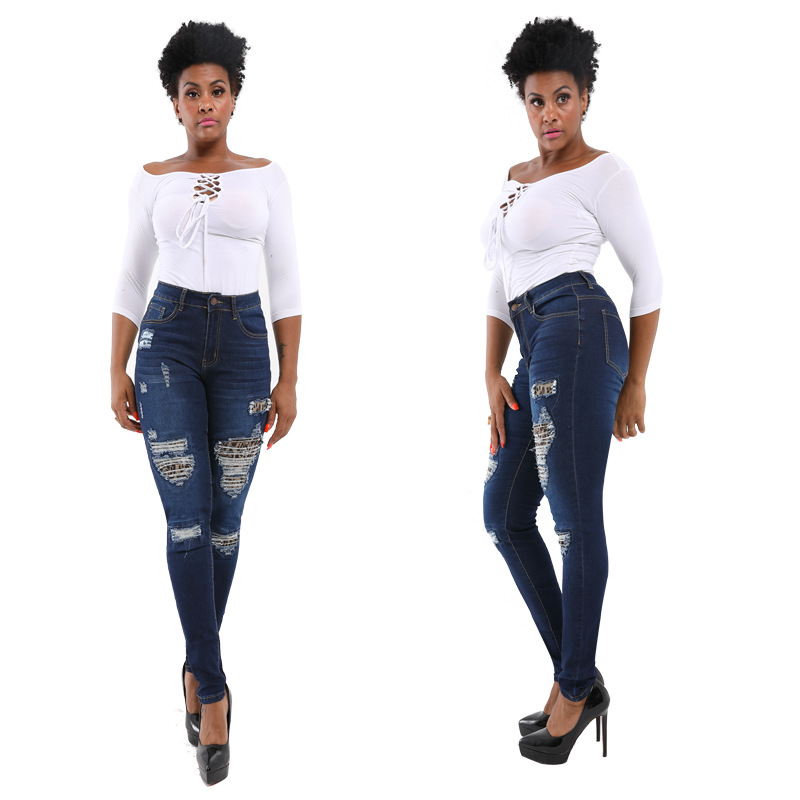 Jeans de mujer elásticos de corte ajustado con estampado de leopardo, lavados y con efecto levanta glúteos, estilo europeo y americano, nueva colección otoño 2025 de Amazon, en stock.
