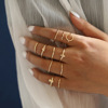 Accessory, ring, set, European style, simple and elegant design, wholesale