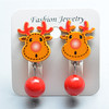 Cartoon children's ear clips, earrings with tassels, decorations for beloved, wholesale, no pierced ears, children's clothing