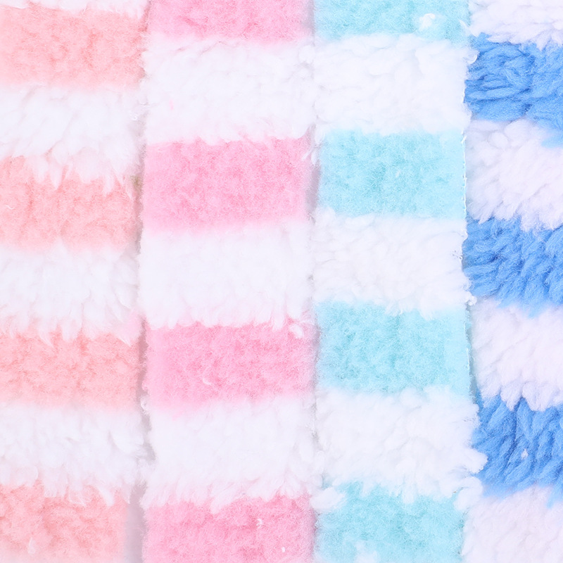 全涤条纹舒棉绒 双色舒棉绒 秋冬家居服面料 现货厂家直供