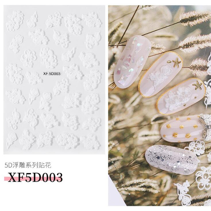 Especial transfronterizo para la protección del medio ambiente 5D serie de calcomanías de uñas pegatinas de uñas en relieve pegatinas de uñas calcomanías de uñas pegatinas de agua