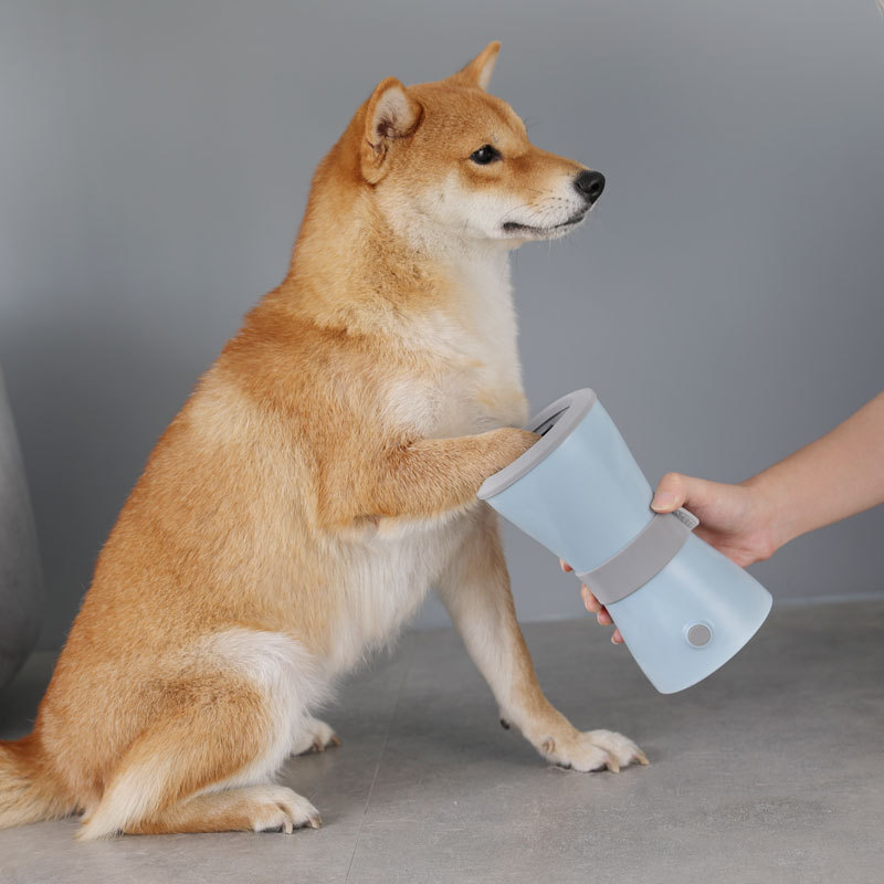 Lavadora de pies para mascotas recargable USB taza de garra de lavado de perros eléctrica taza de lavado de pies para perros automática suministros para mascotas transfronterizos