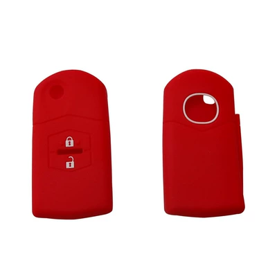 Car silicone key silicone Static Rod/Key Bag - red