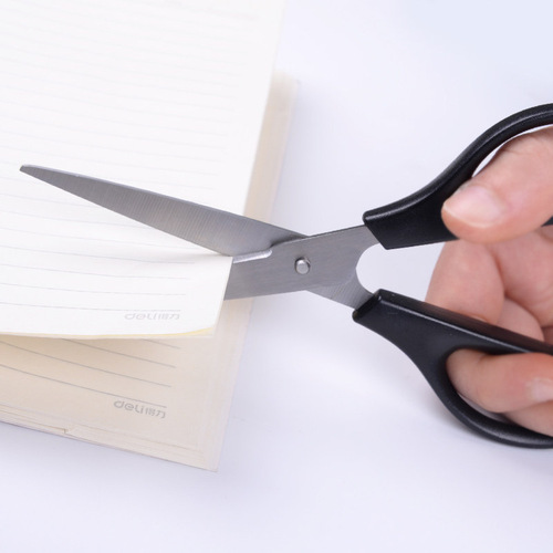 Deli scissors, student handmade paper scissors, convenient office supplies, stainless steel art, non-pointed round head scissors