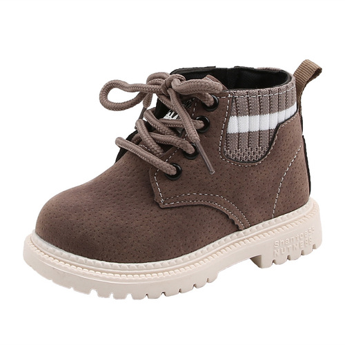 Girls' boots, children's Martin boots,  autumn and winter new British fashion, boys' short boots, baby shoes, drop shipping