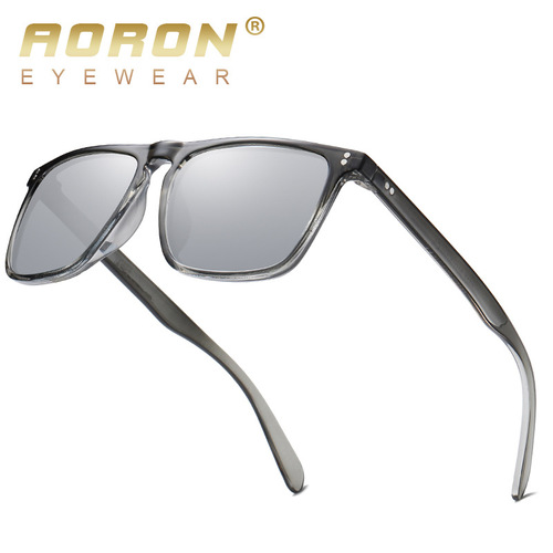 New AORON polarized sunglasses PC glasses fashionable colorful rice nail color changing sunglasses direct sale wholesale A627