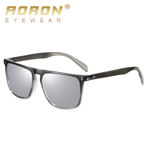 New AORON polarized sunglasses PC glasses fashionable colorful rice nail color changing sunglasses direct sale wholesale A627