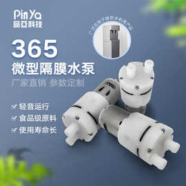 365微型水泵 12V静音隔膜水泵 饮水机茶几食品级直流水泵