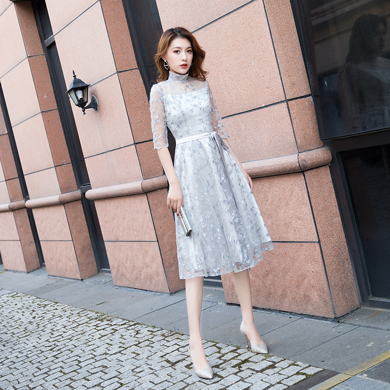 Vestido mini multicolor, nuevo modelo 2026, elegante vestido de noche, vestido adelgazante, adecuado para uso diario, disponible para dropshipping