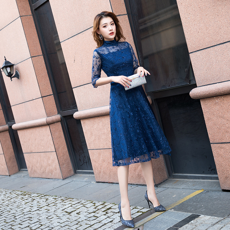 Vestido mini multicolor, nuevo modelo 2026, elegante vestido de noche, vestido adelgazante, adecuado para uso diario, disponible para dropshipping