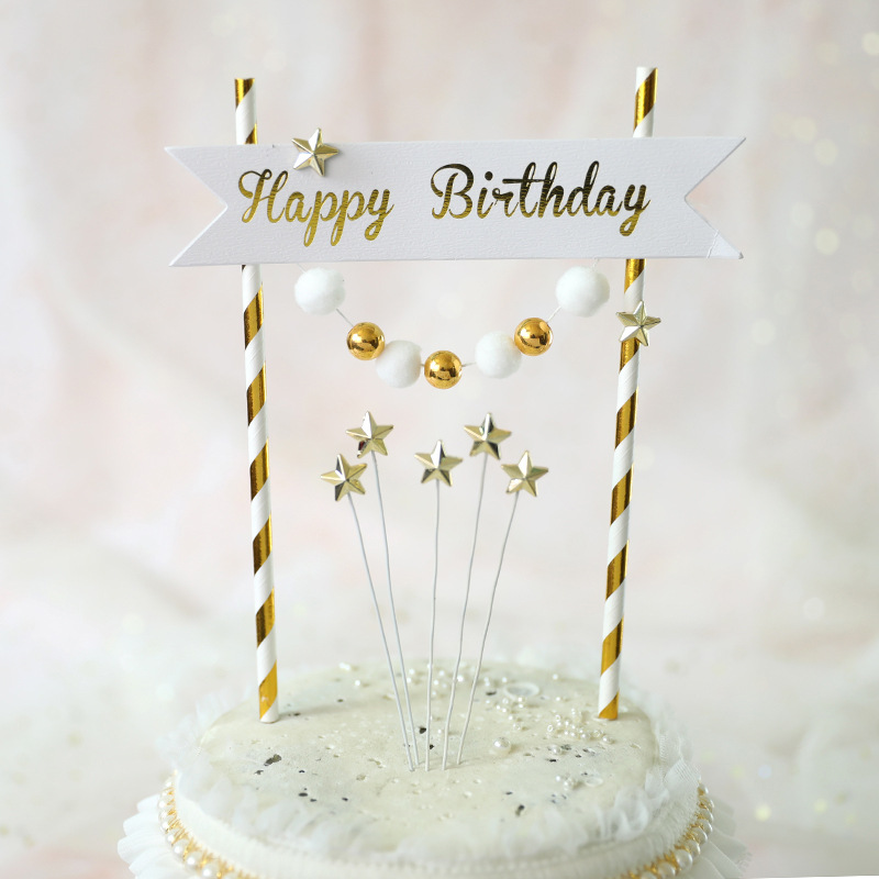 Copyright pastel tarjeta inserción Palacio estilo platino bandera Inglés happybirthday de cumpleaños plug-in