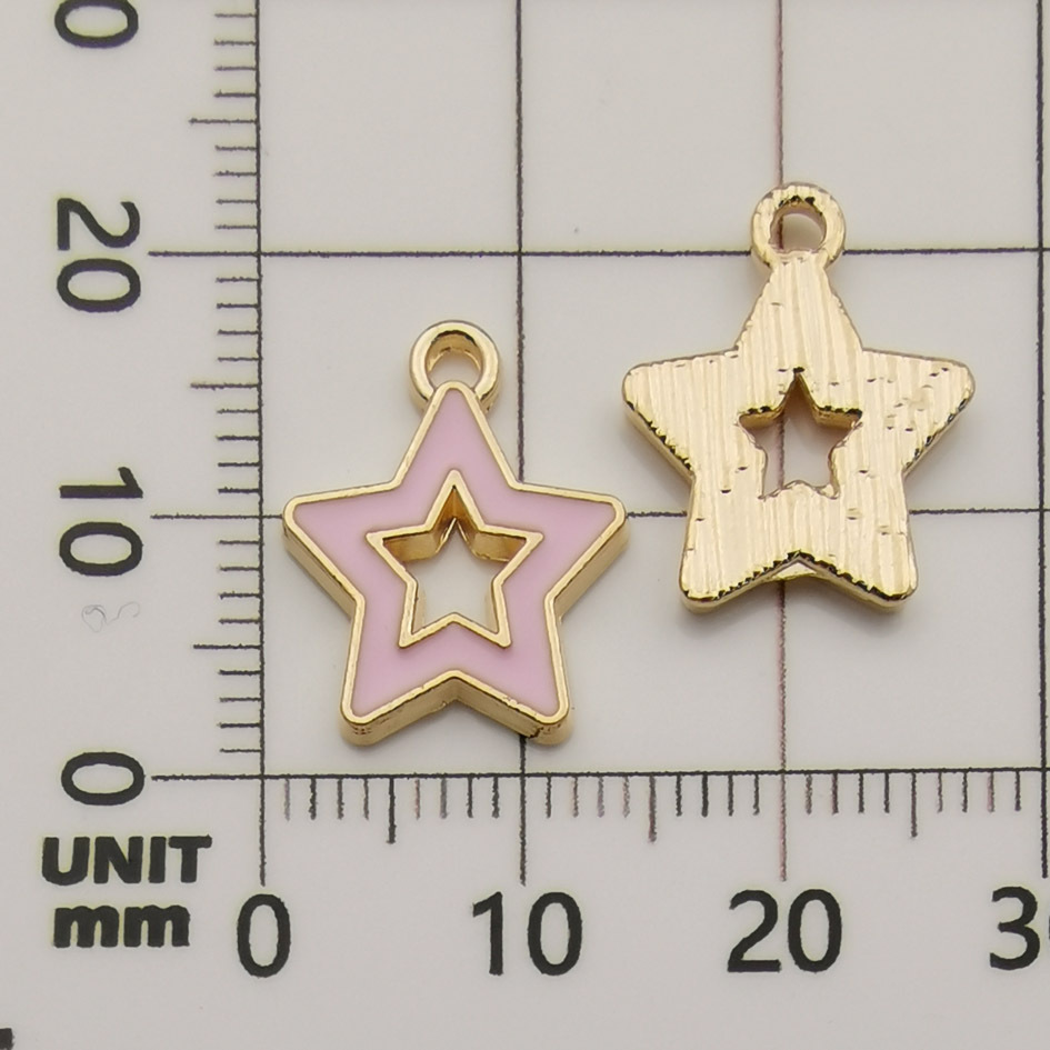 Accesorios de la joyeria bricolaje gota aceite aleación pequeño colgante flor gota aceite colgante marcador colgante collar pulsera colgante