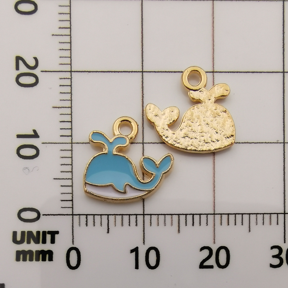 Accesorios de la joyeria bricolaje gota aceite aleación pequeño colgante flor gota aceite colgante marcador colgante collar pulsera colgante