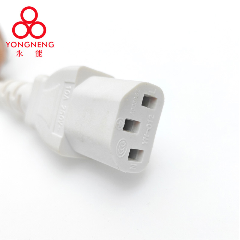 品字尾端子线束加.工 品字头电源线  白色电源线品字头线