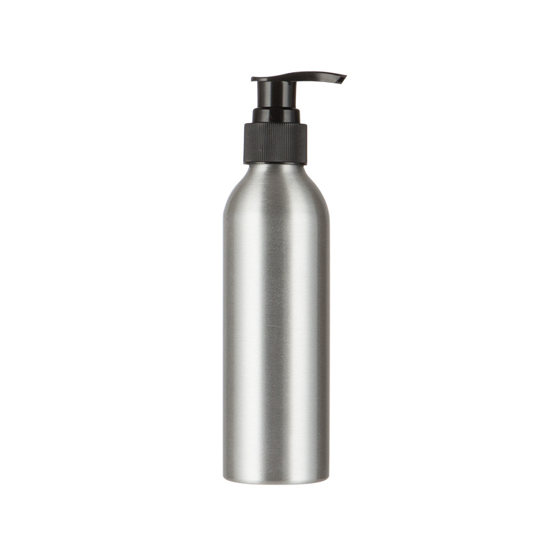 Al por mayor en stock botella de loción desinfectante de manos bomba de gel de ducha de pelo sub-botella 40ml-250ml bomba de presión botella de aluminio