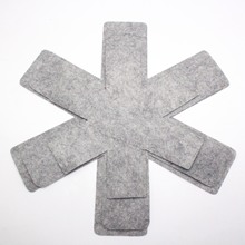 无纺布毛毡灰色锅垫保护垫 防烫垫 隔热防滑三件套 大中小 款式3