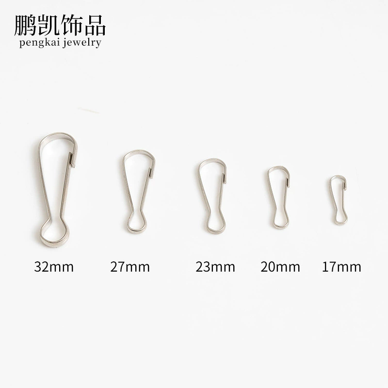 Accessory (Pengkai) Keychain Clip, Stainless Steel, Assorted Sizes, Pack of 100