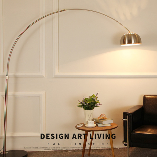 Floor lamp living room lamp sofa side bedroom lighting lamps lighting Zhongshan factory Nordic creative fishing lamp floor table lamp
