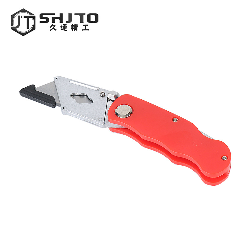 Jiutong resistente plegable cuchillo de arte cuchillo de corte de papel grande cuchillo de desembalaje herramienta de corte cuchillo de papel pintado hoja de escalera
