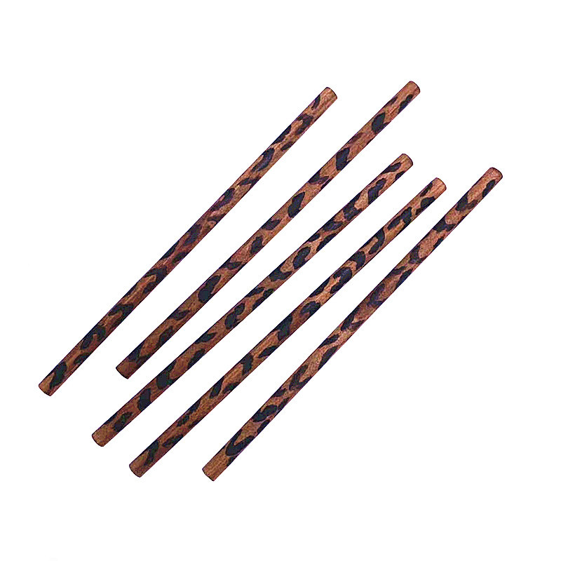 Qingmufan pintado a mano patrón animal registro lápiz redondo a granel HB estudiante niños caligrafía lápiz