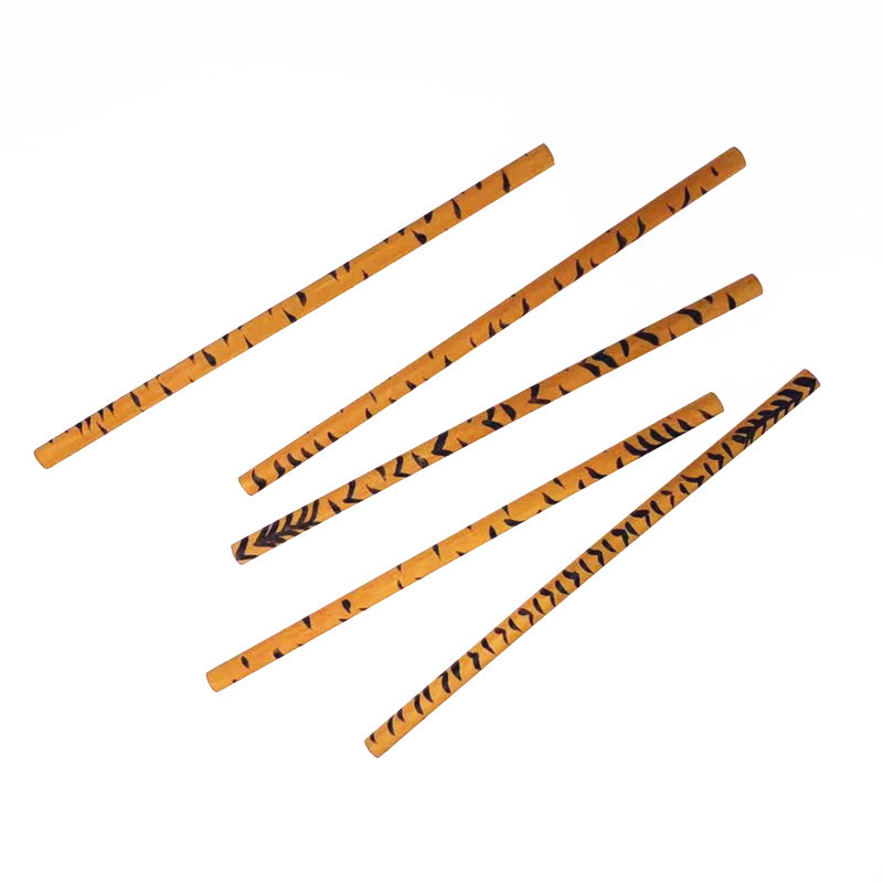 Qingmufan pintado a mano patrón animal registro lápiz redondo a granel HB estudiante niños caligrafía lápiz