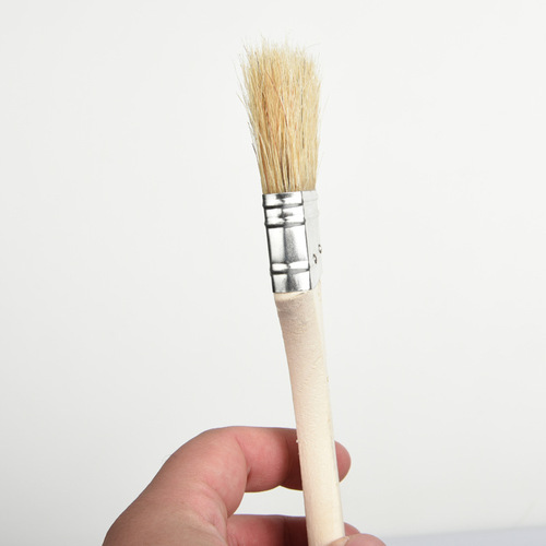 Pig bristle brush, pure pig bristle brush from the source factory, high-temperature resistant, corrosion-resistant barbecue brush, thick short hair paint brush