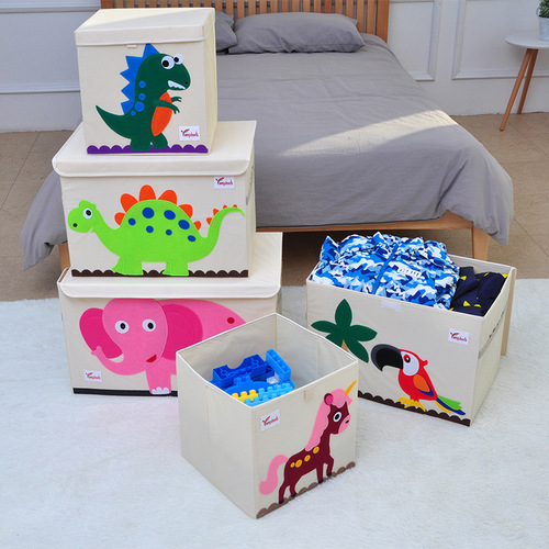 Kindergarten washable folding storage box children's toys gift clothing storage box cute cartoon storage box