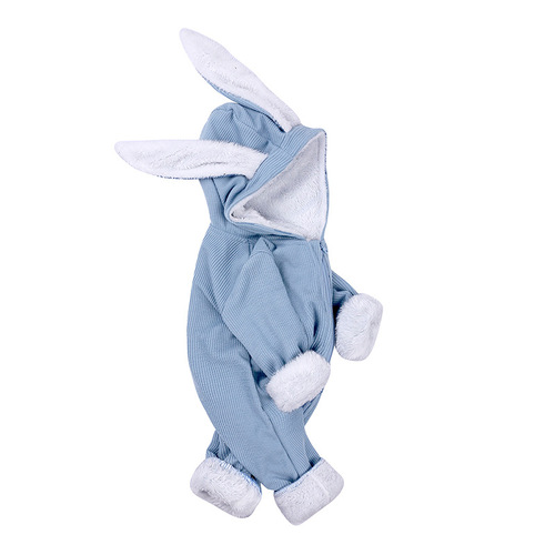Scirocco Children's Clothing Dropshipping 2024 Spring Autumn and Winter New Product Rabbit Ears Pit Strips Baby One-piece Harness and Velvet Romper