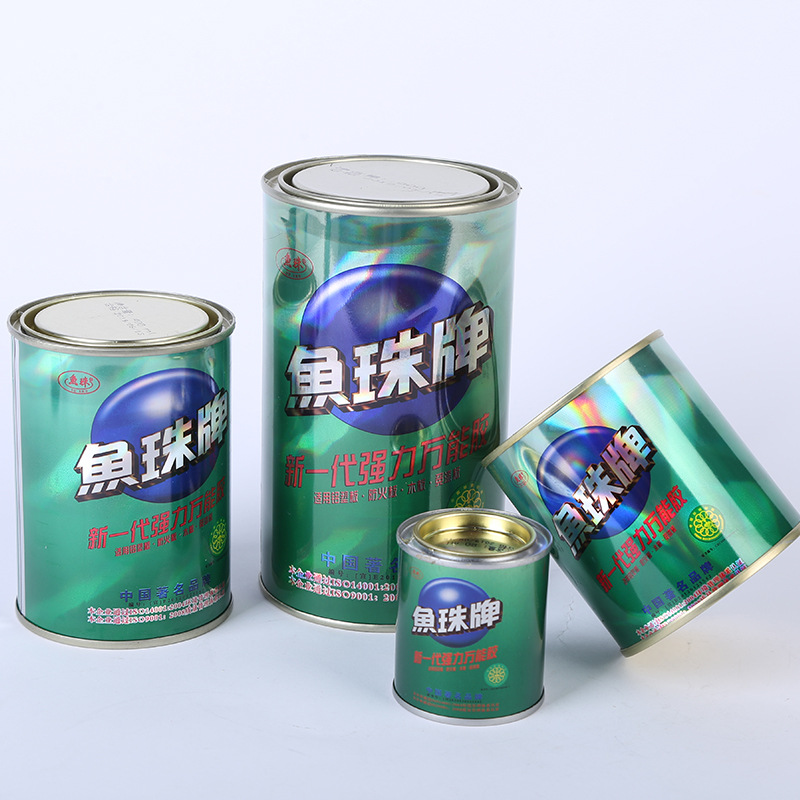 高粘力万能胶牢固鱼珠牌胶粘剂多规格铁罐装丙烯酸酯鱼珠胶