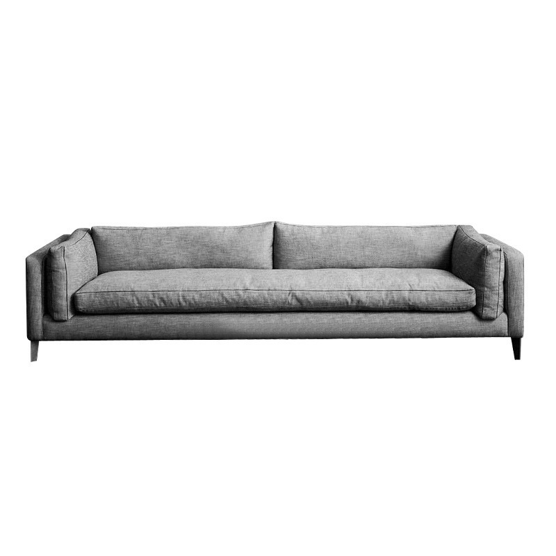 Sofá de látex de tres asientos pequeño apartamento Sofá de tela nórdica sala de estar moderna tienda de ropa minimalista sofá extraíble