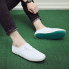 2024 Spring and Autumn New Men and Women's Common Work Shoes Casual Lazy Canvas One Piece White Labor Insurance Shoes Wholesale